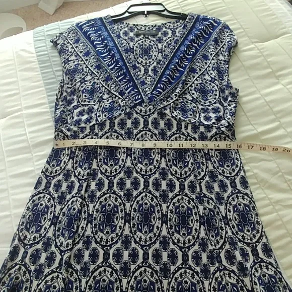 Jones New York blue print dress - Picture 7 of 8